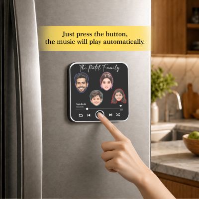 Personalized Family Theme Musical Fridge Magnet
